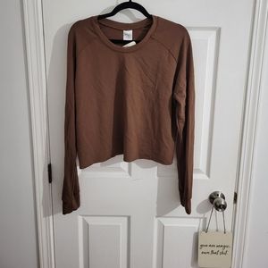 Jax and lennon cropped long sleeve sweatshirt